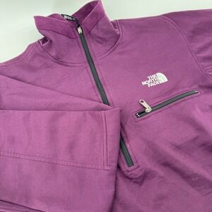 The North Face Ultra‎ Wick Quarter Zip Pullover Fleece Purple Womens Large